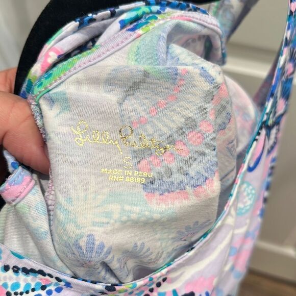 Lilly Pulitzer KRISTEN Mermaid For You Dress in Blue and Pink, Small - Picture 5 of 6